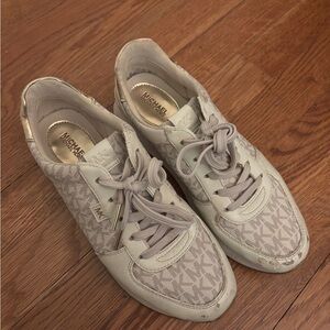 Michael Kors Women's Beige and Cream Sneakers